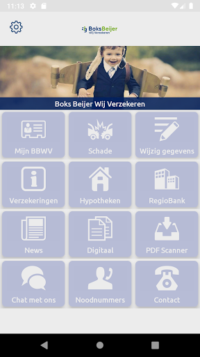 Android application Boks Beijer Wij Verzekeren screenshort