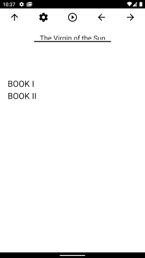 Android application Book, The Virgin of the Sun screenshort