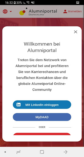 Alumniportal Screen 2