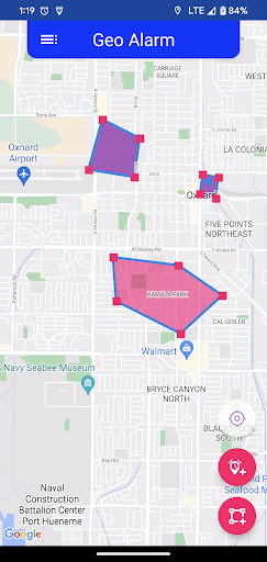 Android application Geo Alarm screenshort