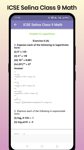 ICSE Selina Class 9 Math Screen 3