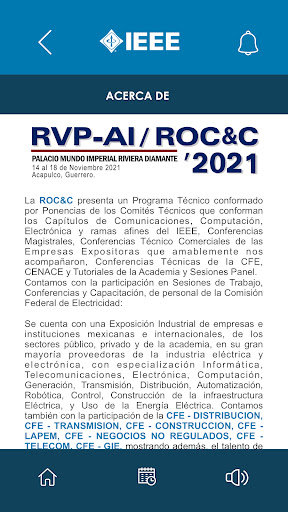 Android application IEEE México screenshort