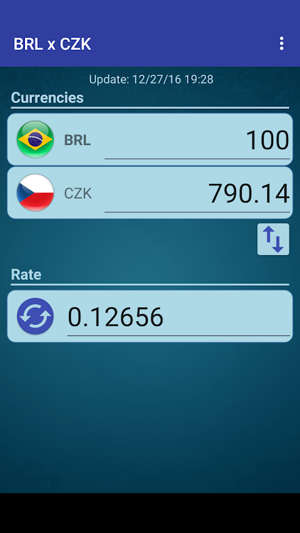 Brazil Real x Czech Koruna - 5.5 - (Android)