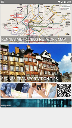 Android application RENNES METRO/BUS MAP OFFLINE screenshort