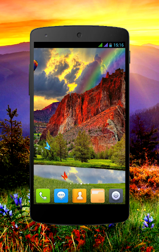 Android application Red Mountain Live Wallpaper screenshort