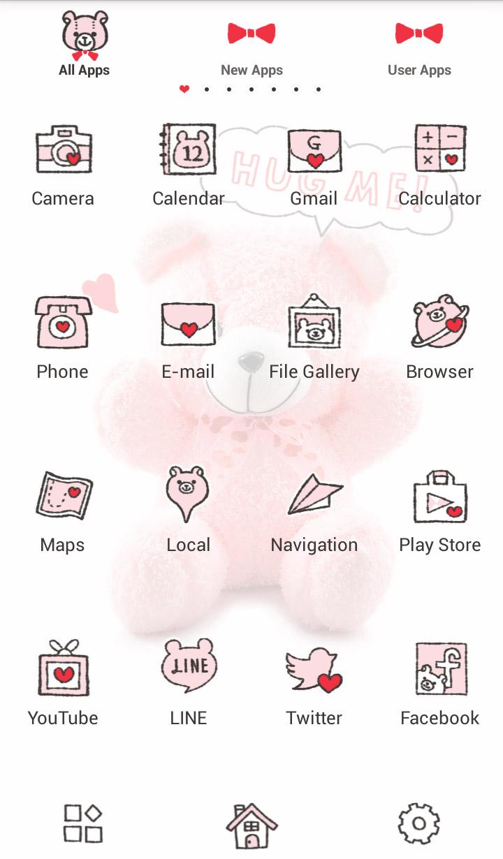 Android application Cute wallpaper-Pink Teddy Bear screenshort