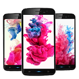 Pink blue ink Live Wallpaper icon