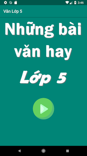 Android application Những bài văn hay lớp 5 screenshort