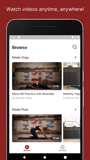 Android application Modo Yoga Online screenshort