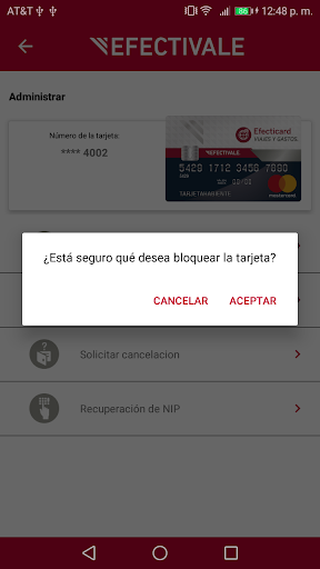 Efectivale Móvil Screen 2