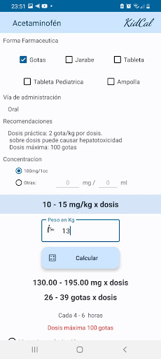 KidCal Medicina Screen 3