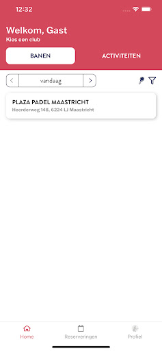 Android application Plaza Padel Meet & Play screenshort