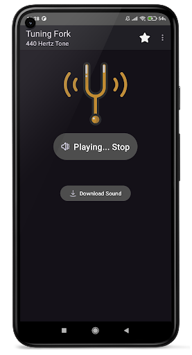 Virtual Tuning Fork 440 Hertz Screen 3