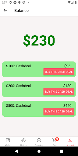 Android application PaydiaMobile screenshort
