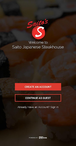 Android application Saito Japanese Steakhouse screenshort