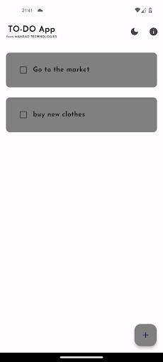 Android application To-Do App screenshort