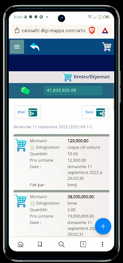 CaisseAfrica - caisse dépense Screen 3