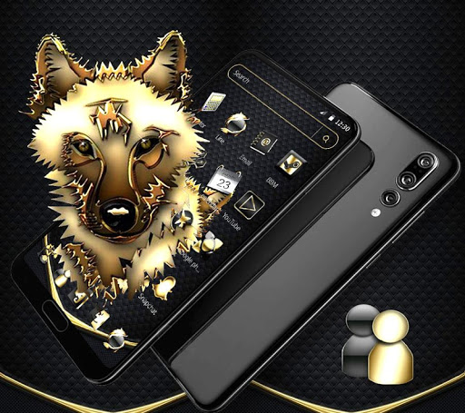 Dark Golden Black Wolf Theme ?