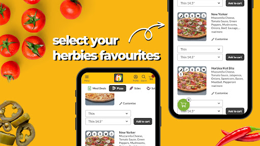 Herbies Pizza Screen 2