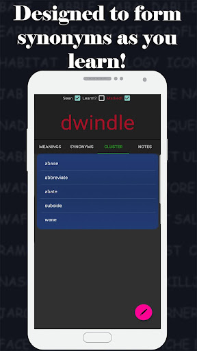 Synonym Clusters Screen 2