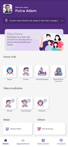 Android application TrueCare2U screenshort