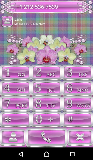 Android application Tender Orchids Dialer theme screenshort