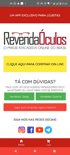 Android application Revenda Óculos - Atacado screenshort