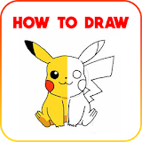 How To Draw Pikachu Character icon