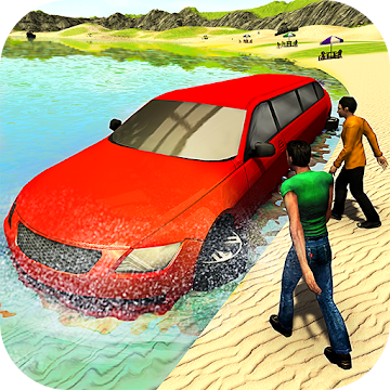 Imágen 1 Beach Water Surfer Limousine Car Driving Simulator android
