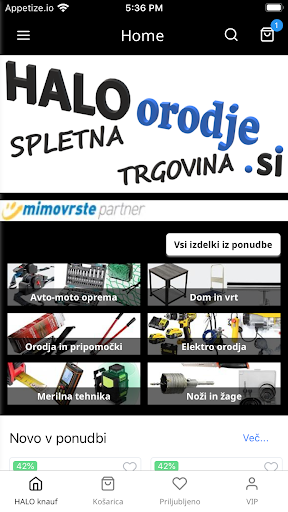 Android application HALOorodje.si Trgovina screenshort