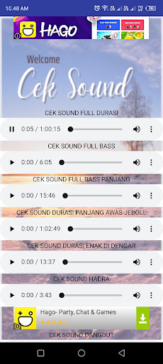 Cek Sound Screen 3