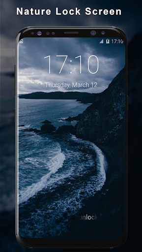 Android application Nature Pattern Lock Screen screenshort