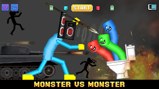 Android application Ragdoll Battle - War Simulator screenshort