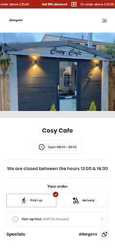 Android application Cosy Cafe- Hengoed screenshort