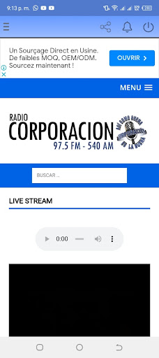 Radio Corporación Screen 3