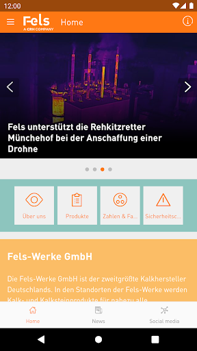 Android application MyFels - Kalk fürs Leben screenshort