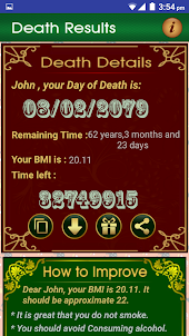 Death Date Calculator Clock Li