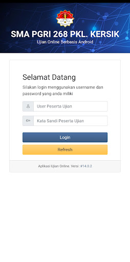 Android application CBT SMA PGRI 268 PKL KERSIK screenshort