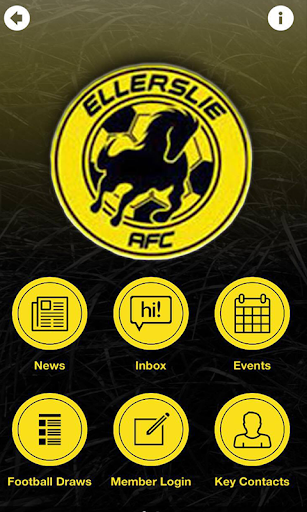 Android application Ellerslie AFC screenshort