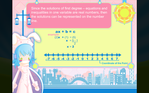 Solution Set on Number Line Screen 3