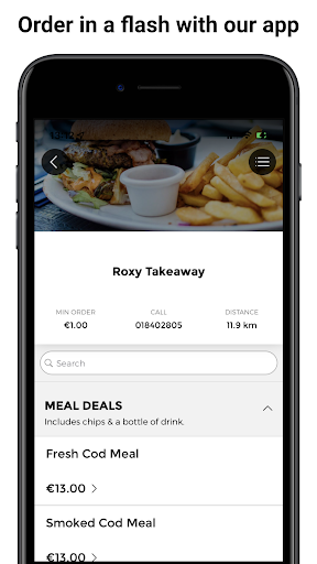 Android application Roxy Takeaway screenshort