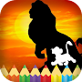 Coloring book for lion king : Animal games free