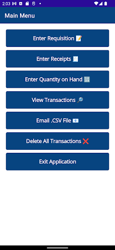 Android application Job Cost Inc Inventory App screenshort