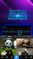 screenshot of Black Neon 3D Keyboard Theme
