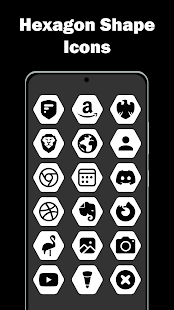 Hexagon White - Icon Pack Screenshot