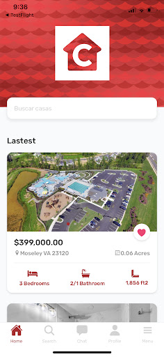 Android application CasasRVA screenshort
