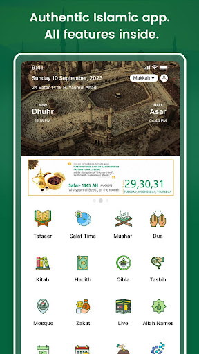 Android application Muslim Dawah Quran Prayer Time screenshort