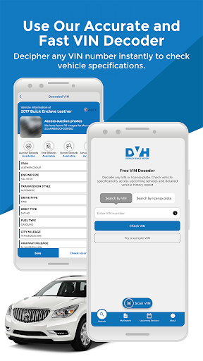 Android application VIN Decoder & License Plate screenshort
