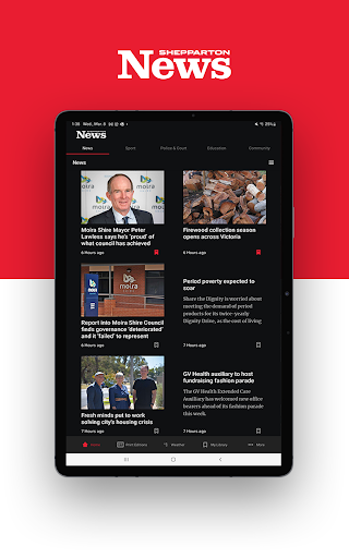Shepparton News Screen 2