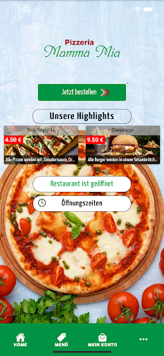 Android application Pizzeria Mamma Mia Dortmund screenshort